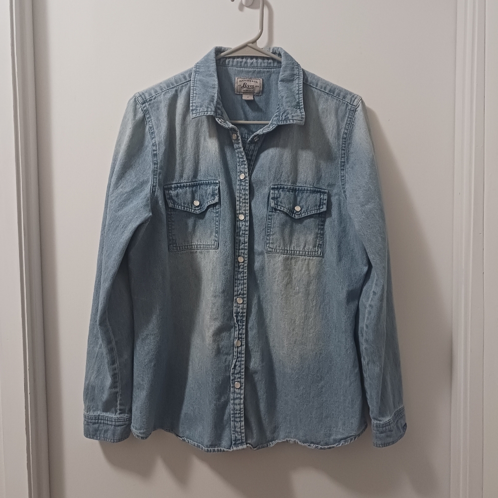 Vintage G. H. Bass denim button down